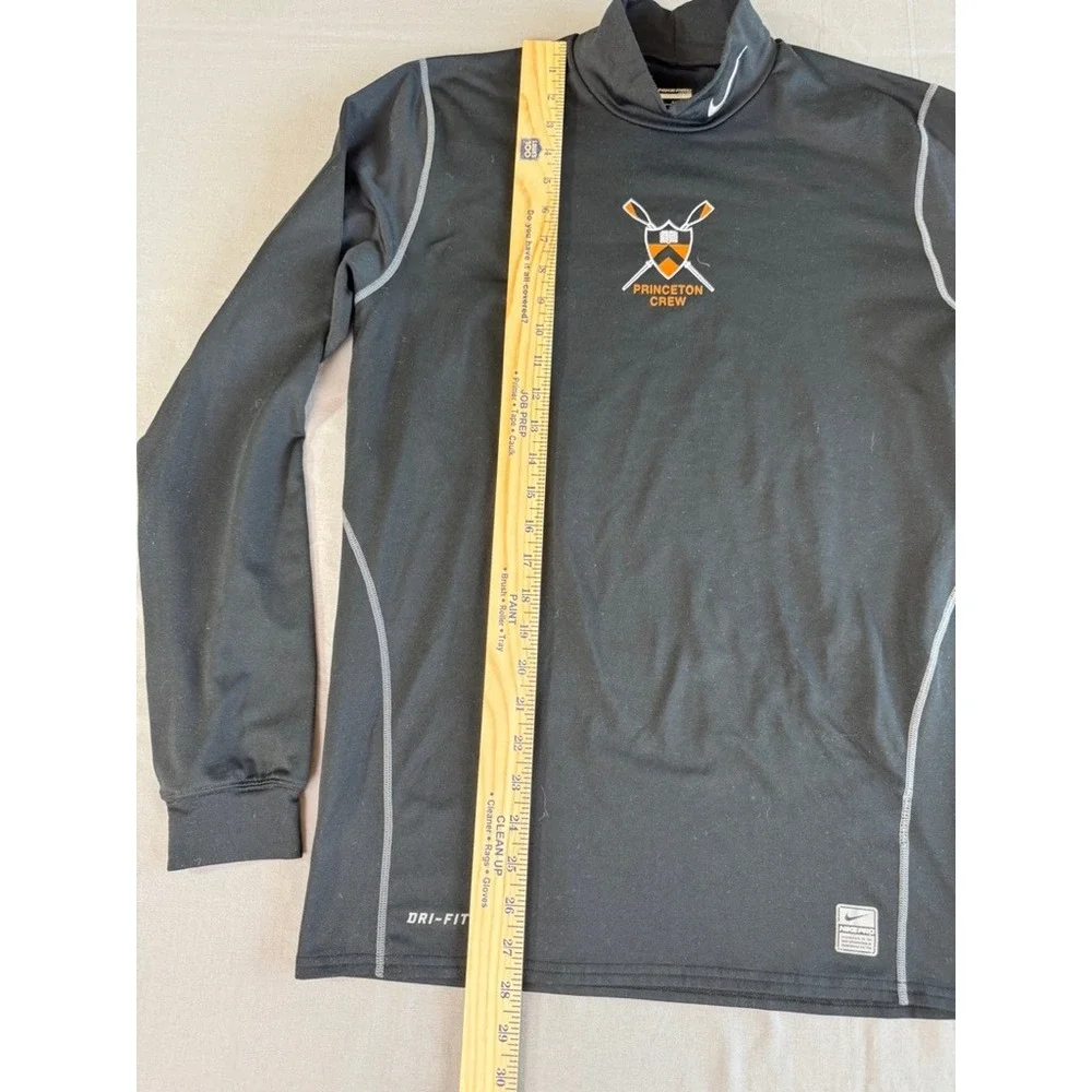 Nike Pro Dri-FIT Princeton Crew Shirt Large Gray‎ Fitted  Long Sleeve Athletic